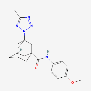 N-(4-methoxyphenyl)-3-(5-methyl-2H-tetrazol-2-yl)tricyclo[3.3.1.1~3,7~]decane-1-carboxamide