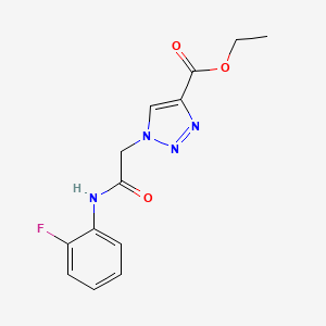 ethyl 1-{2-[(2-fluorophenyl)amino]-2-oxoethyl}-1H-1,2,3-triazole-4-carboxylate