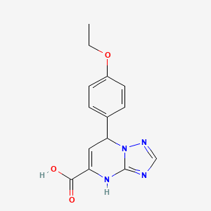 molecular formula C14H14N4O3 B11434255 7-(4-Ethoxyphenyl)-4,7-dihydro[1,2,4]triazolo[1,5-a]pyrimidine-5-carboxylic acid 