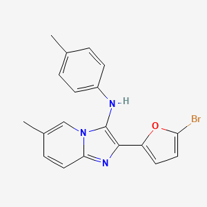 2-(5-bromofuran-2-yl)-6-methyl-N-(4-methylphenyl)imidazo[1,2-a]pyridin-3-amine