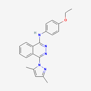 molecular formula C21H21N5O B11434416 4-(3,5-dimethyl-1H-pyrazol-1-yl)-N-(4-ethoxyphenyl)phthalazin-1-amine 