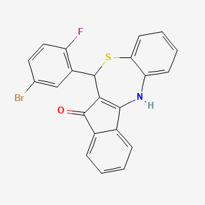 6-(5-bromo-2-fluorophenyl)-6,12-dihydro-5H-benzo[b]indeno[1,2-e][1,4]thiazepin-5-one