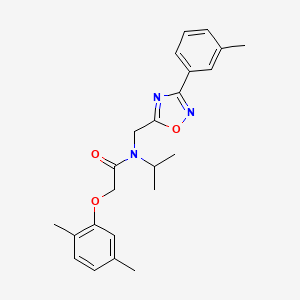 2-(2,5-dimethylphenoxy)-N-{[3-(3-methylphenyl)-1,2,4-oxadiazol-5-yl]methyl}-N-(propan-2-yl)acetamide