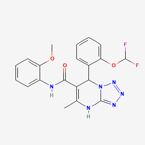 7-[2-(difluoromethoxy)phenyl]-N-(2-methoxyphenyl)-5-methyl-4,7-dihydrotetrazolo[1,5-a]pyrimidine-6-carboxamide