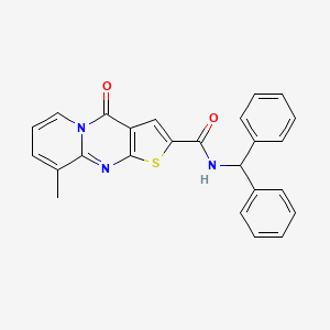 N-(diphenylmethyl)-9-methyl-4-oxo-4H-pyrido[1,2-a]thieno[2,3-d]pyrimidine-2-carboxamide