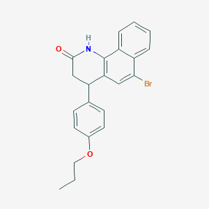 6-bromo-4-(4-propoxyphenyl)-3,4-dihydrobenzo[h]quinolin-2(1H)-one