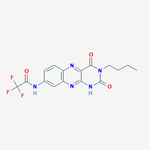 N-(3-butyl-2,4-dioxo-1,2,3,4-tetrahydrobenzo[g]pteridin-8-yl)-2,2,2-trifluoroacetamide