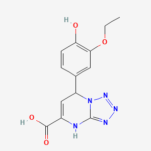 7-(3-Ethoxy-4-hydroxyphenyl)-4,7-dihydrotetrazolo[1,5-a]pyrimidine-5-carboxylic acid