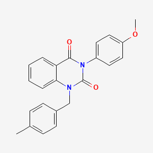 molecular formula C23H20N2O3 B11434650 3-(4-methoxyphenyl)-1-(4-methylbenzyl)quinazoline-2,4(1H,3H)-dione 