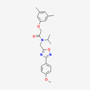 molecular formula C23H27N3O4 B11434658 2-(3,5-dimethylphenoxy)-N-{[3-(4-methoxyphenyl)-1,2,4-oxadiazol-5-yl]methyl}-N-(propan-2-yl)acetamide 