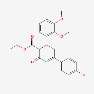 Ethyl 6-(2,3-dimethoxyphenyl)-4-(4-methoxyphenyl)-2-oxocyclohex-3-ene-1-carboxylate