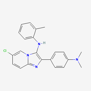 6-chloro-2-[4-(dimethylamino)phenyl]-N-(2-methylphenyl)imidazo[1,2-a]pyridin-3-amine