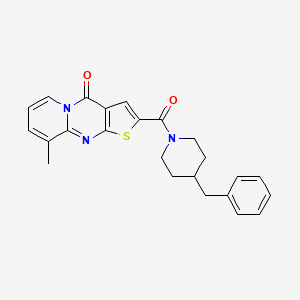 2-[(4-Benzylpiperidino)carbonyl]-9-methyl-4H-pyrido[1,2-A]thieno[2,3-D]pyrimidin-4-one