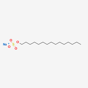 B1143477 Sulfuric acid, mono-C12-18-alkyl esters, sodium salts CAS No. 13393-71-0