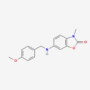 6-[(4-methoxybenzyl)amino]-3-methyl-1,3-benzoxazol-2(3H)-one