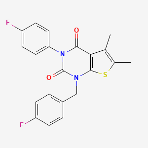 1-(4-fluorobenzyl)-3-(4-fluorophenyl)-5,6-dimethylthieno[2,3-d]pyrimidine-2,4(1H,3H)-dione