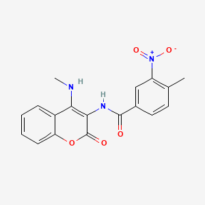 4-methyl-N-[4-(methylamino)-2-oxo-2H-chromen-3-yl]-3-nitrobenzamide