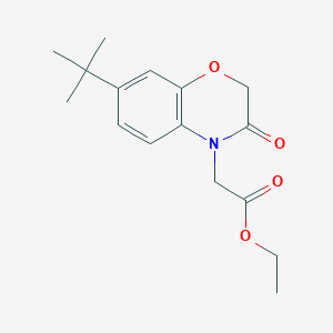 ethyl (7-tert-butyl-3-oxo-2,3-dihydro-4H-1,4-benzoxazin-4-yl)acetate