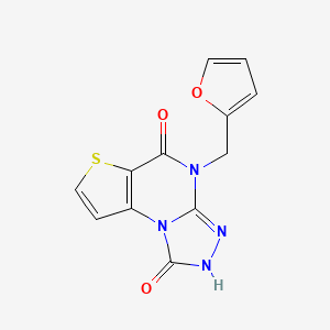 4-(2-Furylmethyl)-2,4-dihydrothieno[2,3-e][1,2,4]triazolo[4,3-a]pyrimidine-1,5-dione