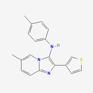 6-methyl-N-(4-methylphenyl)-2-(thiophen-3-yl)imidazo[1,2-a]pyridin-3-amine