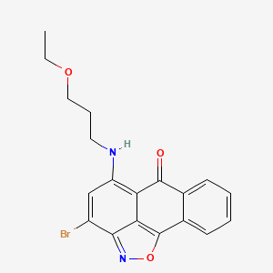 3-bromo-5-[(3-ethoxypropyl)amino]-6H-anthra[1,9-cd]isoxazol-6-one