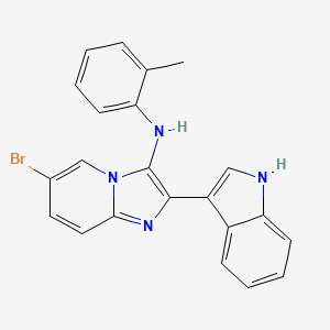 6-bromo-2-(1H-indol-3-yl)-N-(2-methylphenyl)imidazo[1,2-a]pyridin-3-amine