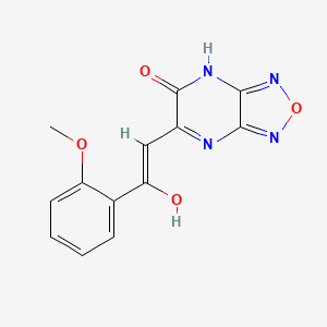 (6E)-6-[2-(2-methoxyphenyl)-2-oxoethylidene]-6,7-dihydro[1,2,5]oxadiazolo[3,4-b]pyrazin-5(4H)-one