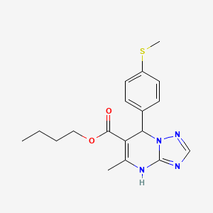 Butyl 5-methyl-7-[4-(methylsulfanyl)phenyl]-4,7-dihydro[1,2,4]triazolo[1,5-a]pyrimidine-6-carboxylate