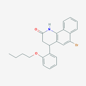 6-bromo-4-(2-butoxyphenyl)-3,4-dihydrobenzo[h]quinolin-2(1H)-one