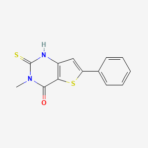 3-methyl-6-phenyl-2-thioxo-2,3-dihydrothieno[3,2-d]pyrimidin-4(1H)-one