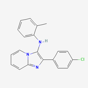 2-(4-chlorophenyl)-N-(2-methylphenyl)imidazo[1,2-a]pyridin-3-amine