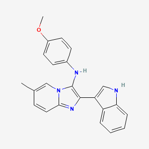 2-(1H-indol-3-yl)-N-(4-methoxyphenyl)-6-methylimidazo[1,2-a]pyridin-3-amine