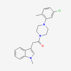 1-(4-(5-chloro-2-methylphenyl)piperazin-1-yl)-2-(1-methyl-1H-indol-3-yl)ethanone