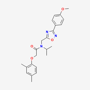 2-(2,4-dimethylphenoxy)-N-{[3-(4-methoxyphenyl)-1,2,4-oxadiazol-5-yl]methyl}-N-(propan-2-yl)acetamide