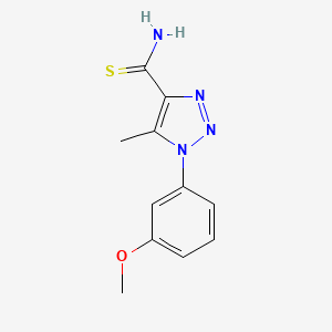 1-(3-methoxyphenyl)-5-methyl-1H-1,2,3-triazole-4-carbothioamide