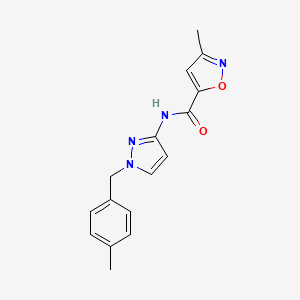 3-methyl-N-[1-(4-methylbenzyl)-1H-pyrazol-3-yl]-1,2-oxazole-5-carboxamide