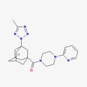 1-[3-(5-Methyl-2H-1,2,3,4-tetrazol-2-YL)adamantane-1-carbonyl]-4-(pyridin-2-YL)piperazine