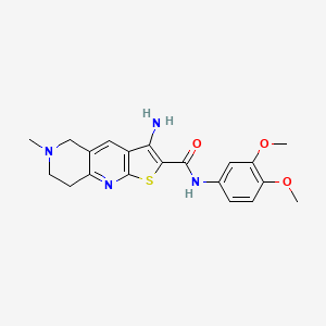 3-amino-N-(3,4-dimethoxyphenyl)-6-methyl-5,6,7,8-tetrahydrothieno[2,3-b][1,6]naphthyridine-2-carboxamide