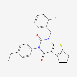 3-(4-ethylphenyl)-1-(2-fluorobenzyl)-6,7-dihydro-1H-cyclopenta[4,5]thieno[2,3-d]pyrimidine-2,4(3H,5H)-dione