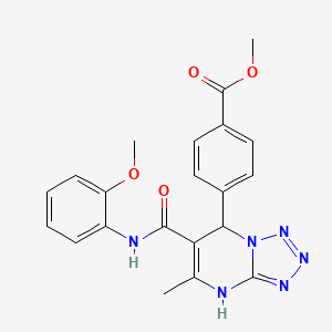 Methyl 4-{6-[(2-methoxyphenyl)carbamoyl]-5-methyl-4,7-dihydrotetrazolo[1,5-a]pyrimidin-7-yl}benzoate