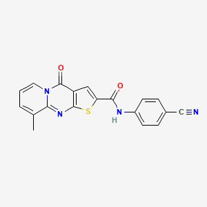 N-(4-cyanophenyl)-9-methyl-4-oxo-4H-pyrido[1,2-a]thieno[2,3-d]pyrimidine-2-carboxamide