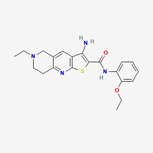 3-amino-N-(2-ethoxyphenyl)-6-ethyl-5,6,7,8-tetrahydrothieno[2,3-b][1,6]naphthyridine-2-carboxamide