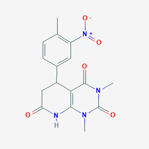 1,3-dimethyl-5-(4-methyl-3-nitrophenyl)-5,8-dihydropyrido[2,3-d]pyrimidine-2,4,7(1H,3H,6H)-trione