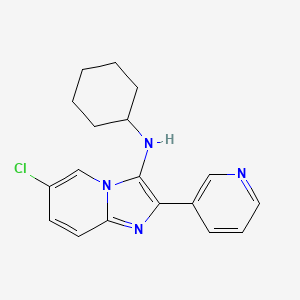 6-chloro-N-cyclohexyl-2-(pyridin-3-yl)imidazo[1,2-a]pyridin-3-amine