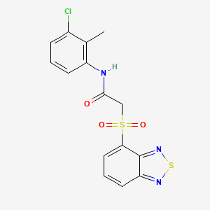 2-(2,1,3-Benzothiadiazole-4-sulfonyl)-N-(3-chloro-2-methylphenyl)acetamide