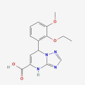 7-(2-Ethoxy-3-methoxyphenyl)-4,7-dihydro[1,2,4]triazolo[1,5-a]pyrimidine-5-carboxylic acid