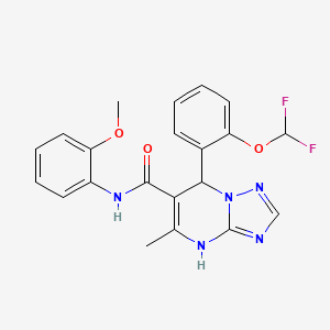 7-[2-(difluoromethoxy)phenyl]-N-(2-methoxyphenyl)-5-methyl-4,7-dihydro[1,2,4]triazolo[1,5-a]pyrimidine-6-carboxamide