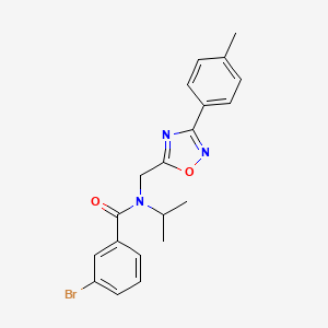 3-bromo-N-{[3-(4-methylphenyl)-1,2,4-oxadiazol-5-yl]methyl}-N-(propan-2-yl)benzamide