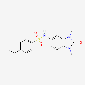 N-(1,3-dimethyl-2-oxo-2,3-dihydro-1H-benzimidazol-5-yl)-4-ethylbenzenesulfonamide