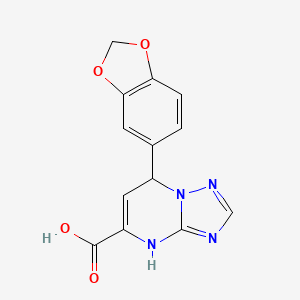 7-(1,3-Benzodioxol-5-yl)-4,7-dihydro[1,2,4]triazolo[1,5-a]pyrimidine-5-carboxylic acid